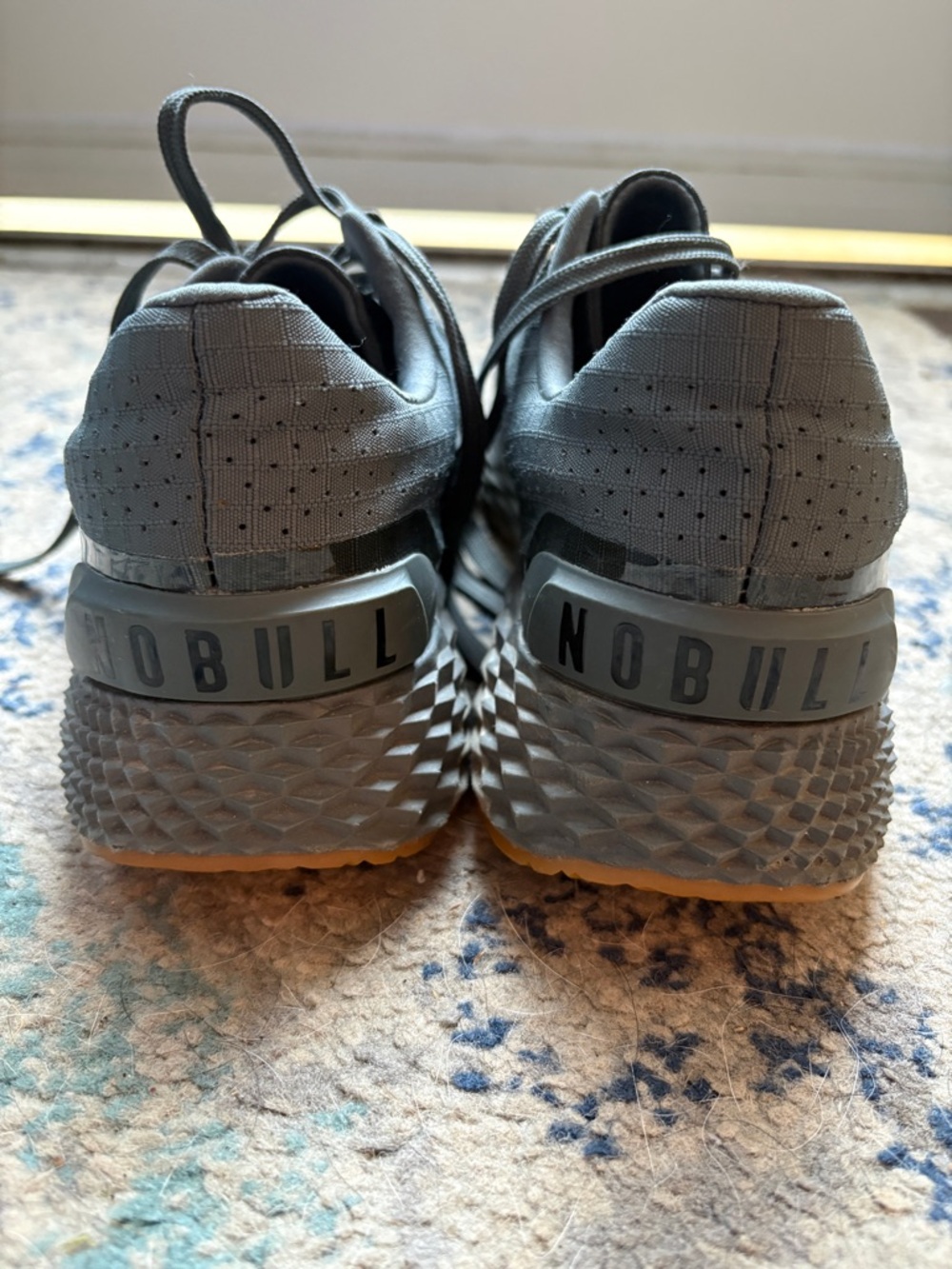 NOBULL Gray Athletic Training Shoes with Textured Heel